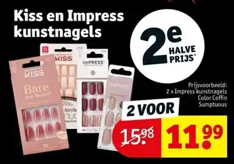 Kruidvat Kiss en Impress kunstnagels aanbieding