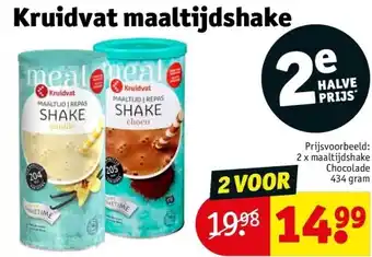 Kruidvat Kruidvat maaltijdshake aanbieding