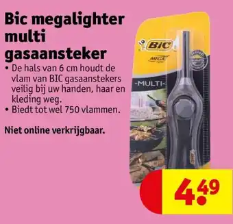 Kruidvat Bic megalighter multi gasaansteker aanbieding