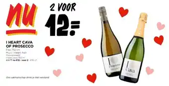 Jumbo I HEART CAVA OF PROSECCO aanbieding