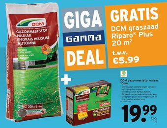 GAMMA DCM gazonmeststof najaar 10kg aanbieding