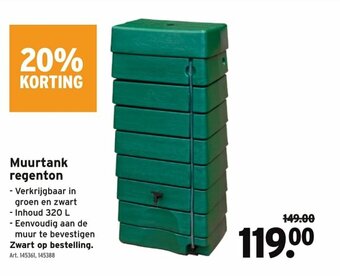 GAMMA Muurtank regenton aanbieding