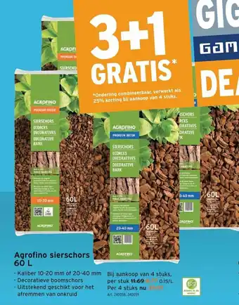 GAMMA Agrofino sierschors 60L aanbieding