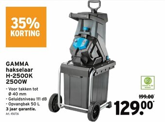 GAMMA Hakselaar H-2500K 2500W aanbieding