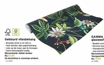 Gekleurd vliesbehang