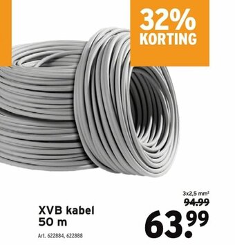 GAMMA XVB kabel 50 m aanbieding