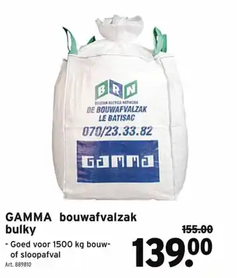 GAMMA Bouwafvalzak bulky aanbieding