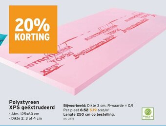 GAMMA Polystyreen XPS geextrudeerd aanbieding