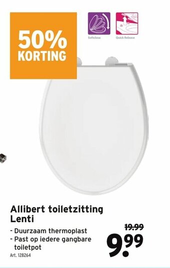 GAMMA Allibert toiletzitting Lenti aanbieding