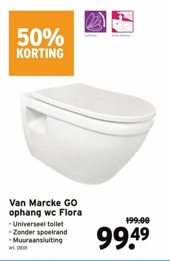 Van Marcke GO ophang wc Flora