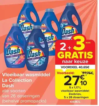 Carrefour Market Vloeibaar wasmiddel La Collection Dash aanbieding