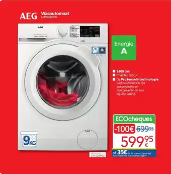 Eldi AEG Wasautomaat 9kg aanbieding
