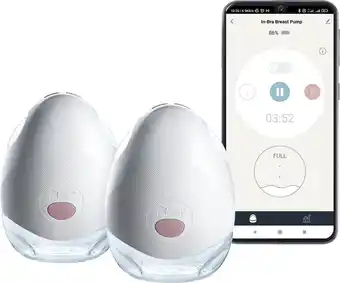 Bol.com Tommee Tippee - Dubbele elektrische draagbare borstkolf - handsfree borstvoedingspomp in de beha - draagbaar, 1 massage- en 8 aanbieding