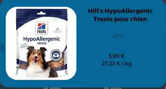 Zooplus Hill's Hypoallergenic Treats pour chien 220g aanbieding