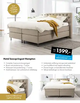 Hotel boxspringset Hampton