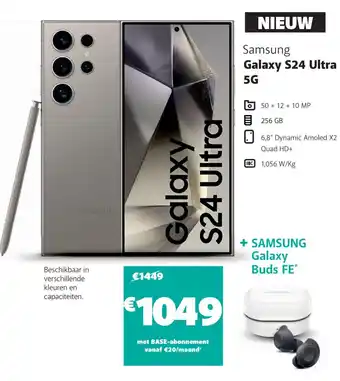 Base Samsung Galaxy S24 Ultra 5G aanbieding