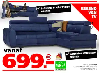 Seats and Sofas Hoeksalon ROVER aanbieding