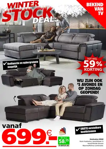 Seats and Sofas Hoeksalon EDGE aanbieding