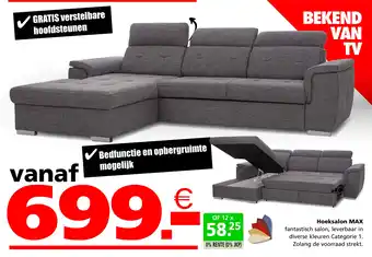Seats and Sofas Hoeksalon MAX aanbieding