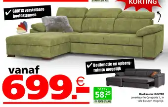 Seats and Sofas Hoeksalon HUNTER aanbieding