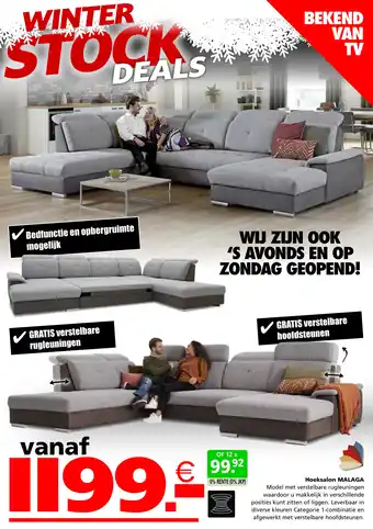 Seats and Sofas Hoeksalon MALAGA aanbieding