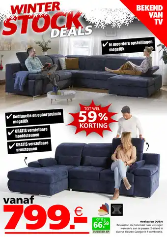 Seats and Sofas Hoeksalon DUBAI aanbieding