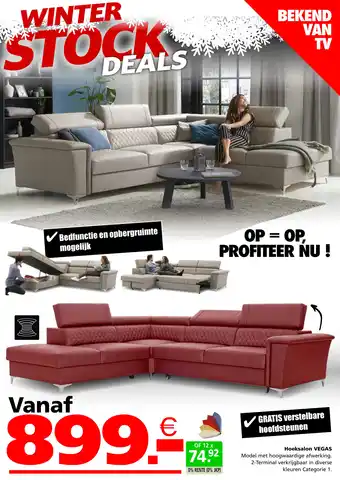 Seats and Sofas Hoeksalon VEGAS aanbieding