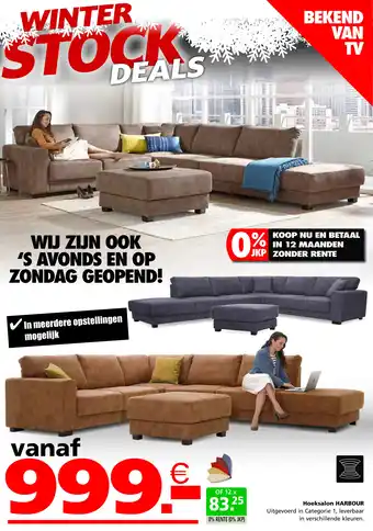 Seats and Sofas Hoeksalon HARBOUR aanbieding