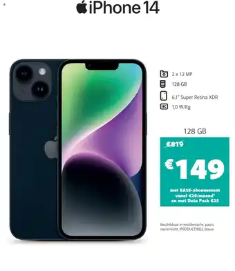 Base iPhone 14 aanbieding