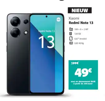 Base Xiaomi Redmi Note 13 aanbieding