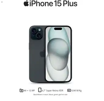 Base iPhone 15 Plus 128GB aanbieding