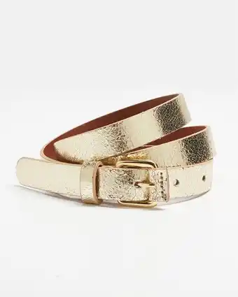 Damart Ceinture dorée cuir aanbieding
