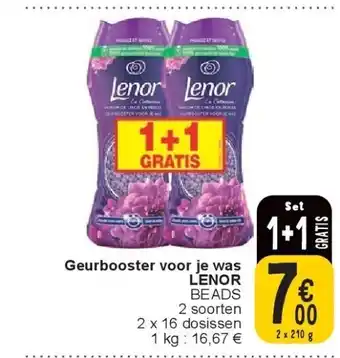Cora Geurbooster voor je was LENOR aanbieding