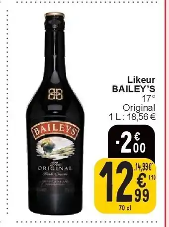 Cora Likeur BAILEY’S aanbieding