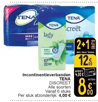 Cora Incontinentieverbanden TENA aanbieding