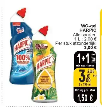 Cora WC-gel HARPIC aanbieding