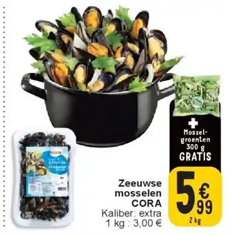 Cora Zeeuwse mosselen CORA aanbieding