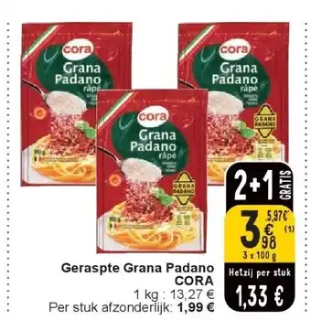 Cora Geraspte Grana Padano CORA aanbieding