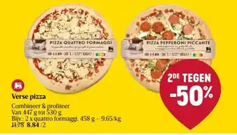 Delhaize Verse pizza aanbieding
