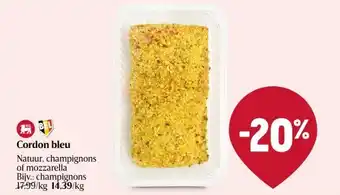 Delhaize Cordon bleu aanbieding