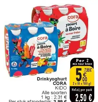 Cora Drinkyoghurt CORA aanbieding