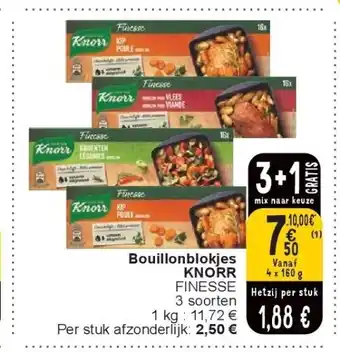 Cora Bouillonblokjes KNORR aanbieding
