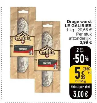Cora Droge worst LE GALIBIER aanbieding