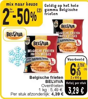 Cora Belgische frieten BELVIVA aanbieding