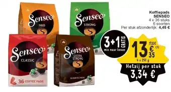 Cora Koffiepads SENSEO aanbieding