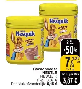 Cora Cacaopoeder NESTLE aanbieding