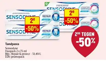Delhaize Tandpasta aanbieding