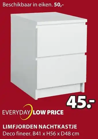 Jysk Limfjordan Nachtkastje aanbieding