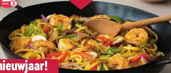 Buurtslagers Wokcolli met scampi aanbieding