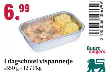 Buurtslagers 1 dagschotel vispannetje aanbieding